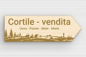 Cartello vendesi personalizzato - Legno - undefined - erable - glue - it-cartello-in-vendita-005-1-1747216848600