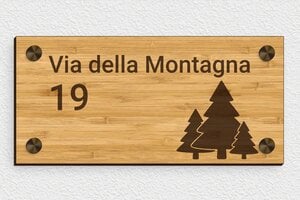 Targa indirizzo personalizzata - Legno - undefined - bambou - screws-caps - it-cartello-indirizzo-casa-015-1-1747213048940
