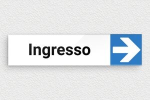 Targhe per porte uffici - Cartello 'Ingresso a destra' - undefined - custom - glue - it-cartello-ingresso-001-1-1747212338870