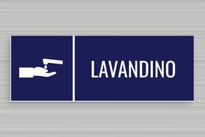 Cartelli orari negozio  - Cartello per Lavandino - undefined - bleu-marine-blanc - glue - it-cartello-lavandino-006-3-1747209950097