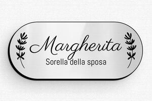 Badge magnetici  - Etichetta PVC - Magneti - undefined - gris-brillant-noir - badge - it-cartello-matrimonio-001-3-1747214826539