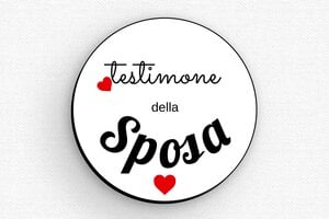 Badge magnetici  - Etichetta PVC - Magneti - undefined - custom - badge - it-cartello-matrimonio-002-3-1747214823115
