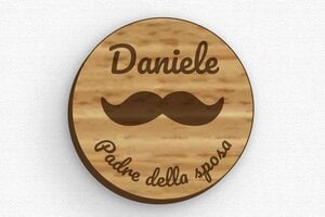 Badge magnetici  - Etichetta Legno - Magneti - undefined - chene - badge - it-cartello-matrimonio-004-3-1747214818741