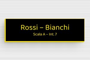 Targhette per cassette postali in pvc - PVC inciso - undefined - noir-jaune - none - it-cartello-per-cassetta-postale-in-pvc-011-55-1747279066913