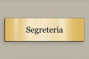 Targhette per porta - Cartello per l'ufficio della segreteria - undefined - or-brosse-noir - glue - it-cartello-porta-002-3-1747210777497