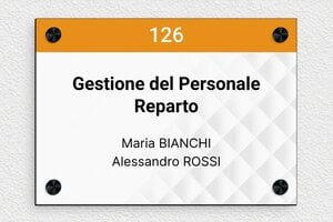 Targhe per porte uffici - PVC - undefined - custom - screws-caps - it-cartello-porta-004-1-1747212361689
