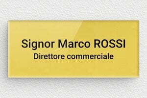 Targhette per porta - Plexiglass - undefined - or-clair-noir - glue - it-cartello-porta-007-1-1747212270382