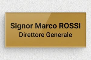 Targhe per porte uffici - Plexiglass - undefined - or-fonce-noir - glue - it-cartello-porta-011-1-1747212368595