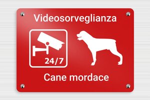 Cartelli proprietà privata - Alluminio - undefined - rouge - screws-caps - it-cartello-porta-035-0-1747213376608