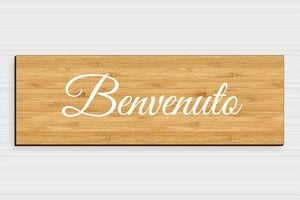 Targhette per porta in legno - Cartello di benvenuto in bambù per porta - undefined - bambou - glue - it-cartello-porta-benvenuto-008-1-1747214046389