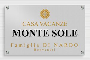 Targhette per porta in alluminio - Alluminio stampato - undefined - anodise-noir - screws-spacer - it-cartello-porta-casa-alluminio-004-4-1747277710926