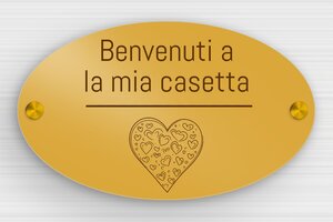 Targhette per porta in alluminio - Alluminio stampato - undefined - or-blanc - screws-spacer - it-cartello-porta-casa-alluminio-004-5-1747277717738