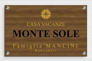 Targhette per porta in legno - Legno - undefined - noyer - screws-spacer - it-cartello-porta-casa-legno-001-5-1747277751173