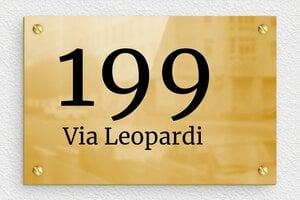 Targhette per porta in ottone - Ottone - undefined - poli - screws - it-cartello-porta-casa-ottone-001-5-1747277839118