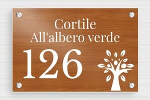 Targhette per porta in legno - PVC - undefined - poirier-blanc - screws - it-cartello-porta-legno-003-1-1747277799821