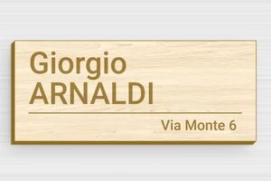 Targhette per cassette postali in legno - Legno - undefined - erable - glue - it-cartello-porta-legno-011-3-1747279774775