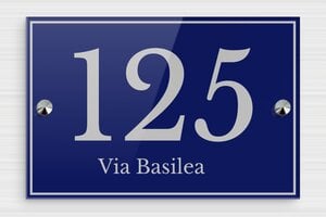 Targhette per porta in plexiglas - Plexiglass - undefined - bleu-argent - screws-caps - it-cartello-porta-plexiglass-001-4-1747277912825