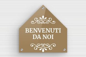 Targhette per porta in plexiglas - Cartello in legno 'Benvenuti da noi' per la porta - undefined - custom - screws-caps - it-cartello-porta-plexiglass-003-3-1747277992686