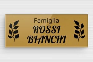 Targhette per cassette postali in plexiglas - Plexiglass - undefined - or-fonce-noir - glue - it-cartello-porta-plexiglass-005-3-1747279815683