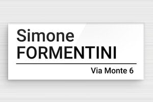 Targhette per cassette postali in plexiglas - Plexiglass - undefined - blanc-noir - glue - it-cartello-porta-plexiglass-006-3-1747279825773