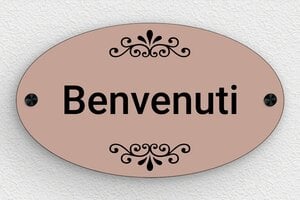 Targhette per porta in pvc - Cartello di benvenuto ovale - undefined - custom - screws-caps - it-cartello-porta-pvc-001-3-1747278029528