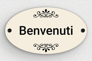 Targhette per porta in pvc - Cartello Ovale di Benvenuto - undefined - custom - screws-caps - it-cartello-porta-pvc-002-4-1747278072851