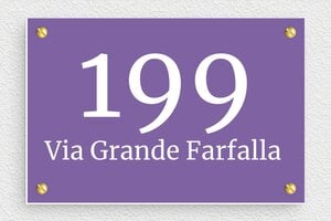 Targhette per porta in pvc - PVC - undefined - mauve-blanc - screws - it-cartello-porta-pvc-003-5-1747278112569