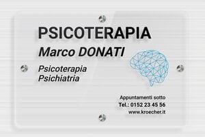 Targhe in plexiglass trasparente - Plexiglass trasparente - undefined - transparent - screws-spacer - it-cartello-pratica-plexi-trans-001-2-1747220236213