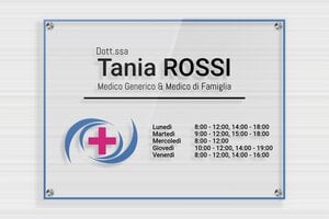 Targhe in plexiglass trasparente - Plexiglass trasparente - undefined - transparent - screws-spacer - it-cartello-pratica-plexi-trans-007-3-1747280474084