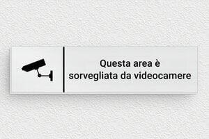 Cartelli proprietà privata - Cartello 'Accesso vietato, sorveglianza video' - undefined - brosse - glue - it-cartello-privato-004-1-1747213608431