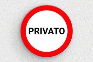 Cartelli proprietà privata - Cartello Rotondo 'Proprietà Privata' - undefined - custom - glue - it-cartello-privato-025-2-1747213582875