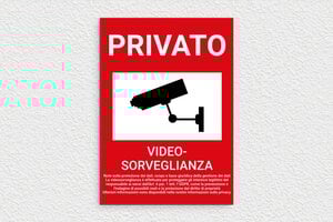 Cartelli proprietà privata - Cartello 'Proprietà privata sotto videosorveglianza' - undefined - custom - glue - it-cartello-privato-030-1-1747213676257