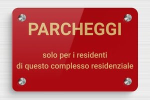 Cartelli proprietà privata - Cartello 'Proprietà Privata, Accesso Vietato' - undefined - rouge-or - screws-spacer - it-cartello-privato-041-2-1747213817140