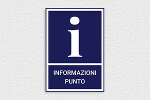 Cartelli di obbligo - Cartello informativo - undefined - bleu-marine-blanc - glue - it-cartello-punto-informazioni-005-3-1747210987680
