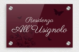 Numeri civici moderni  - Plexiglass - undefined - custom - screws-caps - it-cartello-residenziale-023-1-1747212890282