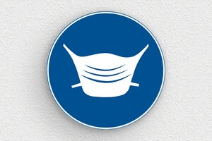 Cartelli di obbligo - Cartello: Obbligo di mascherina - undefined - bleu-blanc - glue - it-cartello-salute-sicurezza-002-3-1747297050553