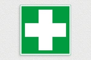 Segnaletica di sicurezza sul lavoro - Cartello di Primo Soccorso - undefined - vert-blanc - glue - it-cartello-segnalazione-002-3-1747296968453