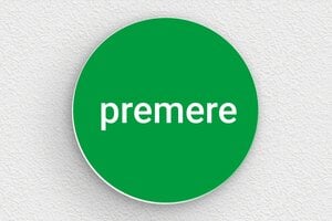Targhe rotonde - PVC - undefined - vert-blanc - glue - it-cartello-segnalazione-ufficio-002-4-1747218500004
