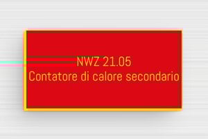 Targhe di identificazione industriale - PVC - undefined - rouge-jaune - magnetic - it-cartello-segnale-kenn-002-3-1747217032382