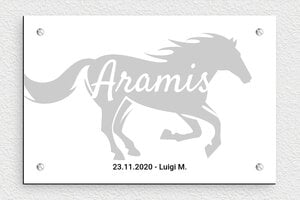 Targhe personalizzate per cavalli - PVC - undefined - custom - screws - it-cartello-stalla-cavallo-011-1-1747210104279