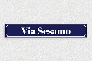 Cartelli stradali  - Cartello Decorativo 'Via di Bailey' - undefined - bleu-marine-blanc - none - it-cartello-stradale-002-5-1747215712275