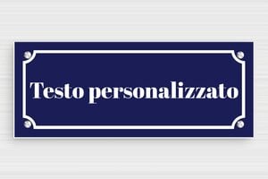 Cartelli stradali  - Cartello decorativo della metropolitana - undefined - bleu-marine-blanc - screws - it-cartello-stradale-003-3-1747215735812