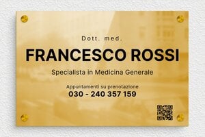 Targhe per studi medici - Ottone - undefined - poli - screws-spacer - it-cartello-studio-medico-001-2-1747218811983
