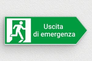 Cartelli uscita di emergenza - Cartello di uscita di emergenza - undefined - vert-blanc - glue - it-cartello-uscita-di-emergenza-001-1-1747216976427