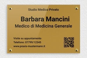 Targhe professionali in plexiglas - Plexiglass - undefined - or-fonce-noir - screws-caps - it-insegna-pratica-plexi-002-3-1747219778985