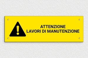 Cartelli di pericolo - Cartello 'Lavori di manutenzione in corso' - undefined - jaune-noir - screws - it-lavori-di-manutenzione-005-1-1747211364886
