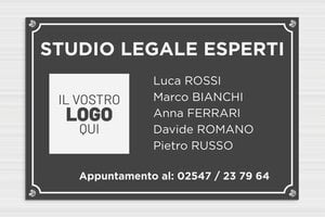 Targhe per ufficio personalizzate - Alluminio Dibond - undefined - custom - screws-spacer-large - it-logo-002-3-1747211993568