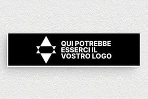 Targhette per porta - PVC - undefined - noir-blanc - glue - it-logo-008-1-1747211983379