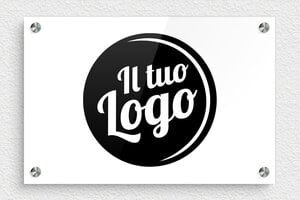 Targhe professionali con logo - Plexiglass - undefined - custom - screws-spacer - it-logo-azienda-007-1-1747211985000