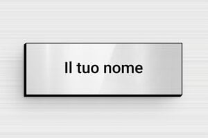 Targhette personalizzate online - PVC - undefined - gris-brillant-noir - glue - it-materiale-cartelli-in-plastica-002-3-1747280784856